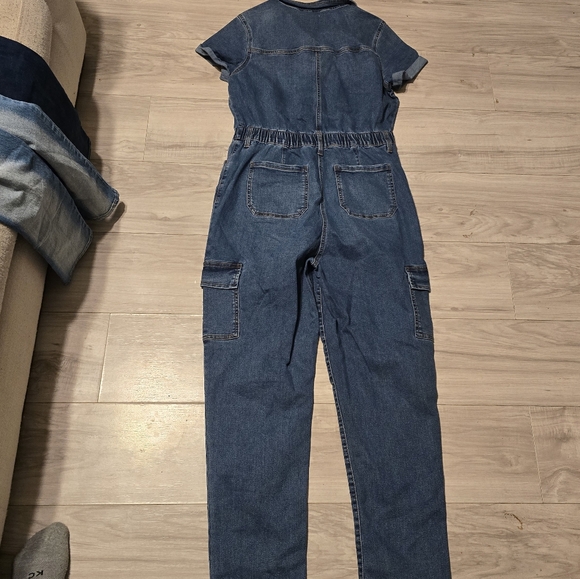 NWOT Denim Jumpsuit - Picture 2 of 3